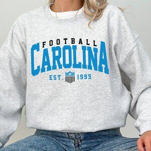 90s Carolina Panthers Crewneck Sweatshirt Retro Football NFL Shirt For Men Women